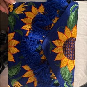Vibrant Sunflower Embroidered Cross Body